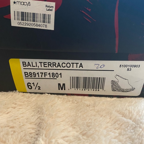 Like New Carlos Santana Bali wedge sandals size 6.5 - Picture 6 of 6